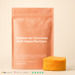 Coton Nettoyants Curcuma & Vitamine C - Anti-Imperfections