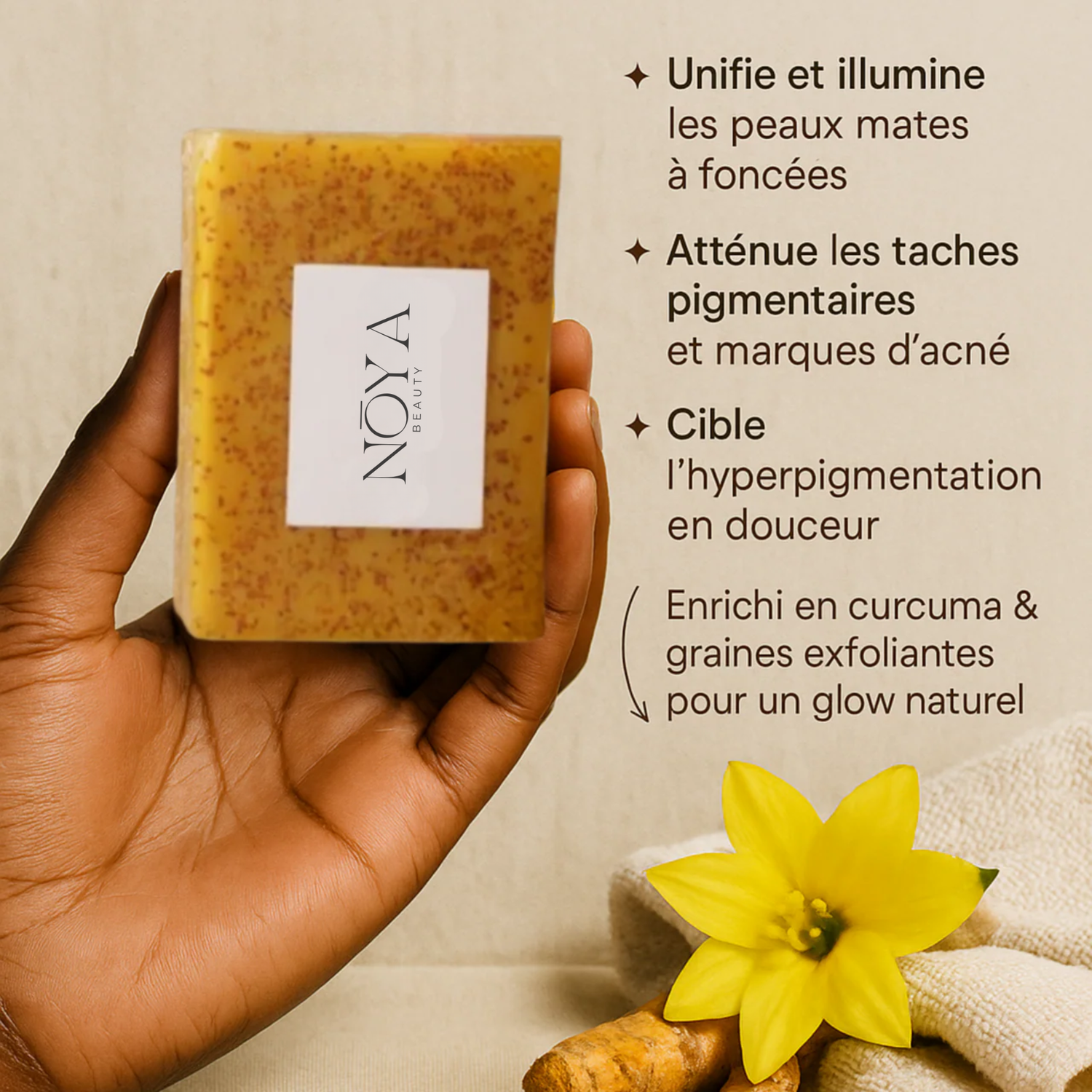 Savon Éclat Curcuma – Noya Beauty™